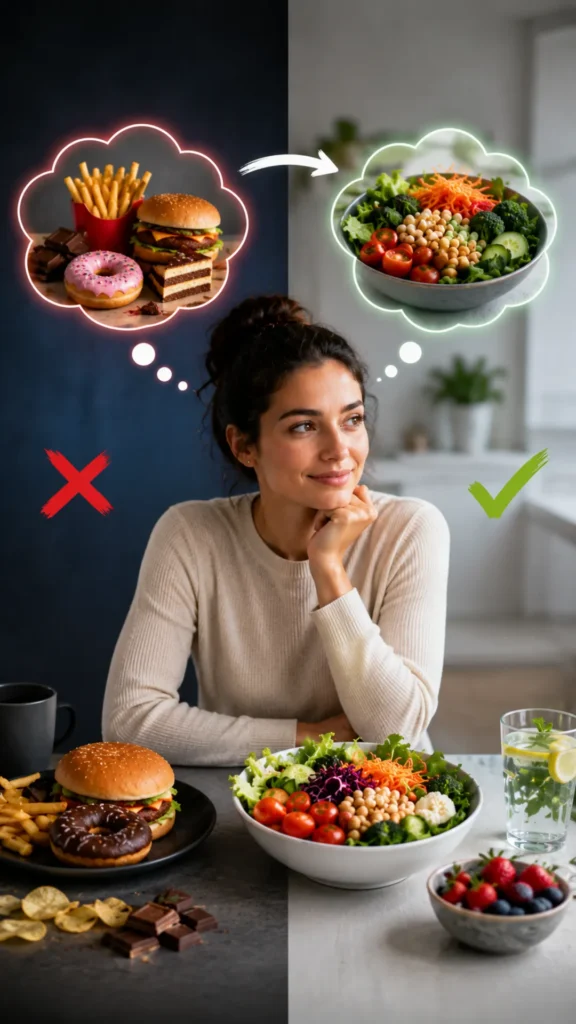High-volume low-calorie foods including vegetables, fruits, lean protein, legumes, tofu, and popcorn for healthy weight loss and long-lasting fullness.
